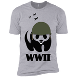 T-Shirts Heather Grey / X-Small WWII Panda Men's Premium T-Shirt