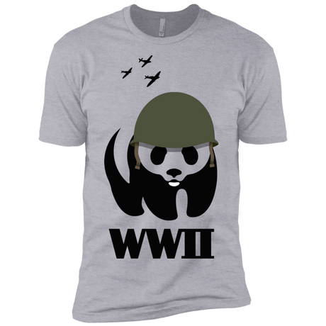 T-Shirts Heather Grey / X-Small WWII Panda Men's Premium T-Shirt