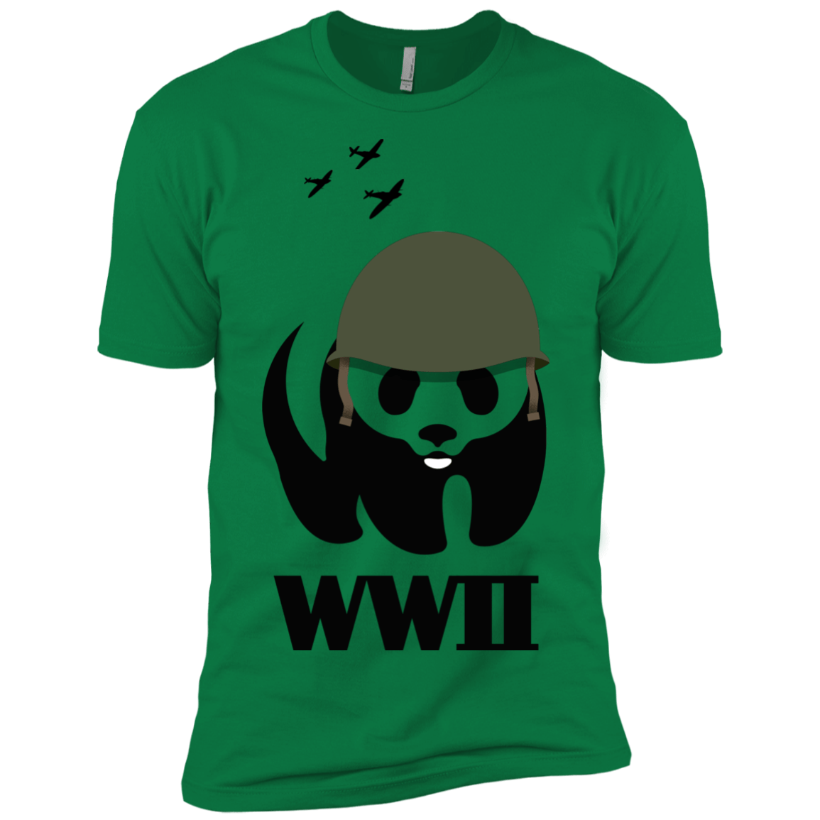 T-Shirts Kelly Green / X-Small WWII Panda Men's Premium T-Shirt