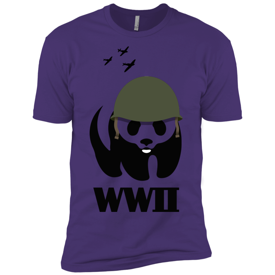 T-Shirts Purple Rush/ / X-Small WWII Panda Men's Premium T-Shirt