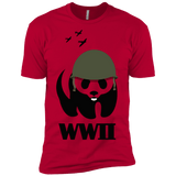 T-Shirts Red / X-Small WWII Panda Men's Premium T-Shirt