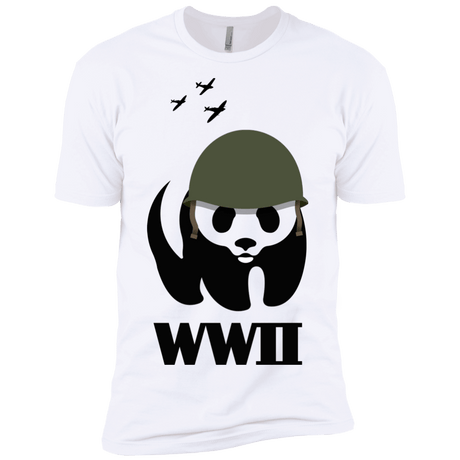 T-Shirts White / X-Small WWII Panda Men's Premium T-Shirt