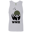 T-Shirts Heather Grey / S WWII Panda Men's Premium Tank Top