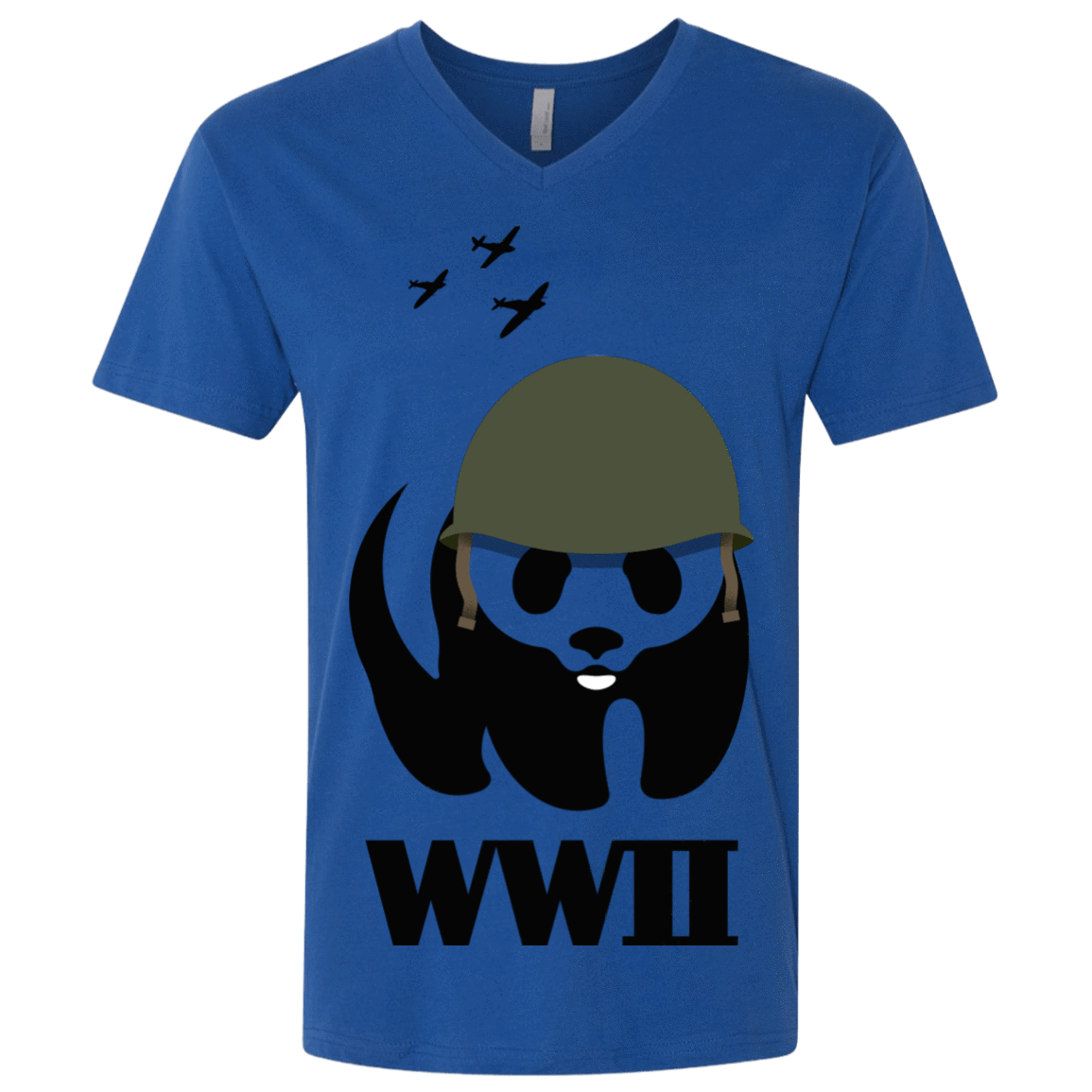 T-Shirts Royal / X-Small WWII Panda Men's Premium V-Neck