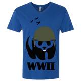 T-Shirts Royal / X-Small WWII Panda Men's Premium V-Neck