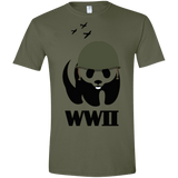 T-Shirts Military Green / S WWII Panda Men's Semi-Fitted Softstyle