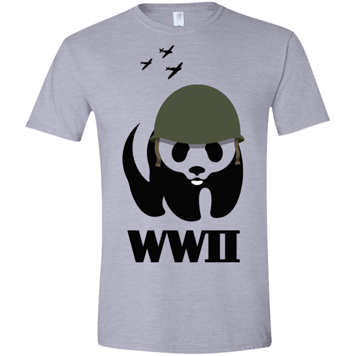 T-Shirts Sport Grey / X-Small WWII Panda Men's Semi-Fitted Softstyle