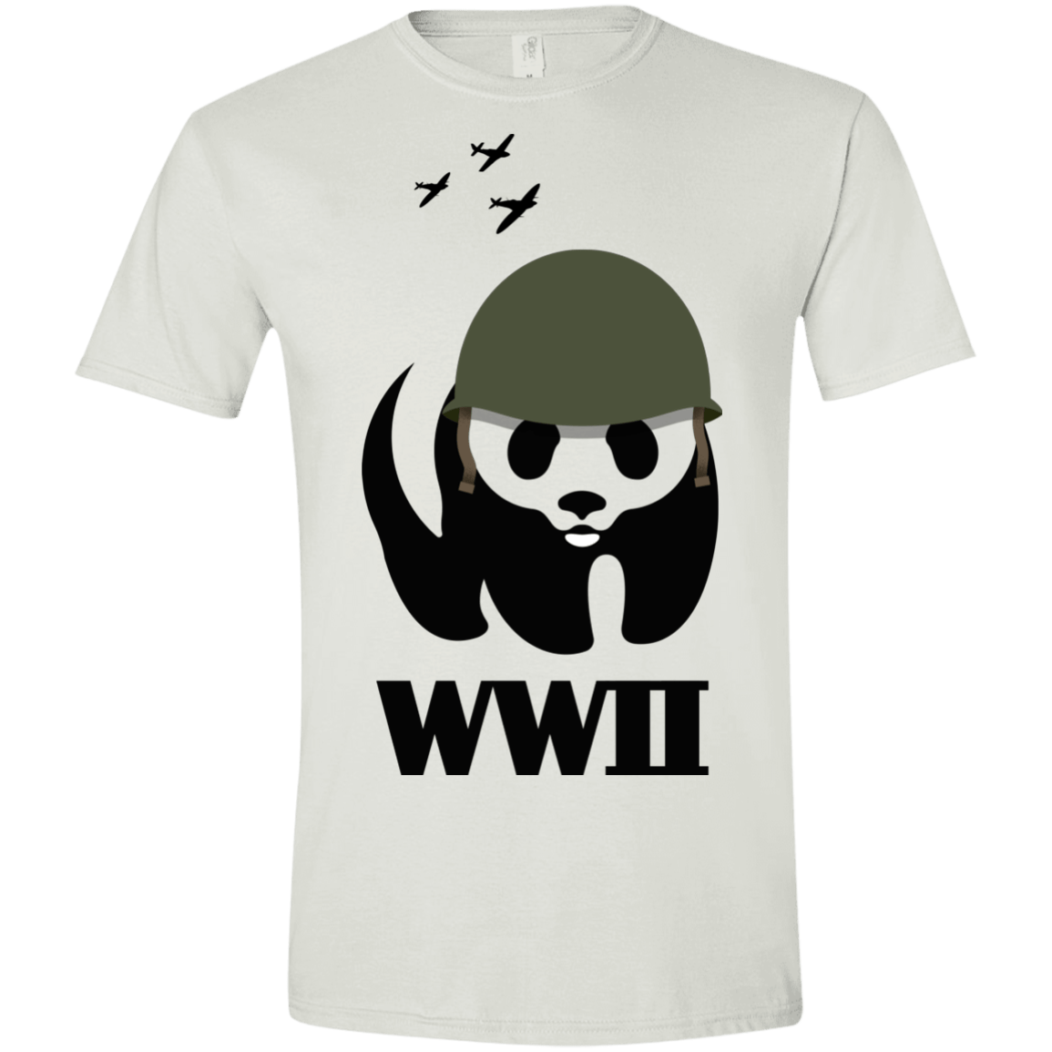 T-Shirts White / X-Small WWII Panda Men's Semi-Fitted Softstyle