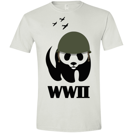 T-Shirts White / X-Small WWII Panda Men's Semi-Fitted Softstyle