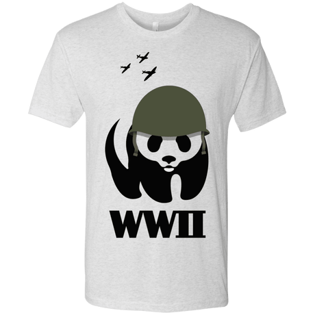 T-Shirts Heather White / S WWII Panda Men's Triblend T-Shirt