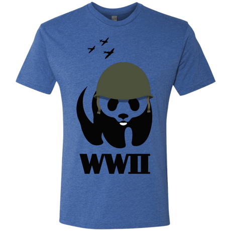 T-Shirts Vintage Royal / S WWII Panda Men's Triblend T-Shirt