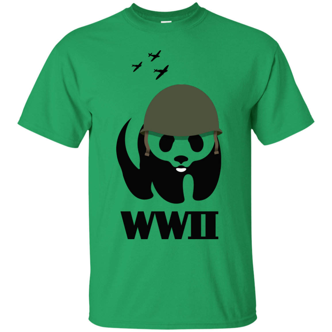T-Shirts Irish Green / S WWII Panda T-Shirt