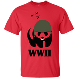 T-Shirts Red / S WWII Panda T-Shirt