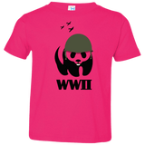 T-Shirts Hot Pink / 2T WWII Panda Toddler Premium T-Shirt