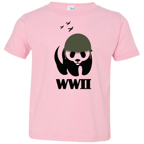 T-Shirts Pink / 2T WWII Panda Toddler Premium T-Shirt