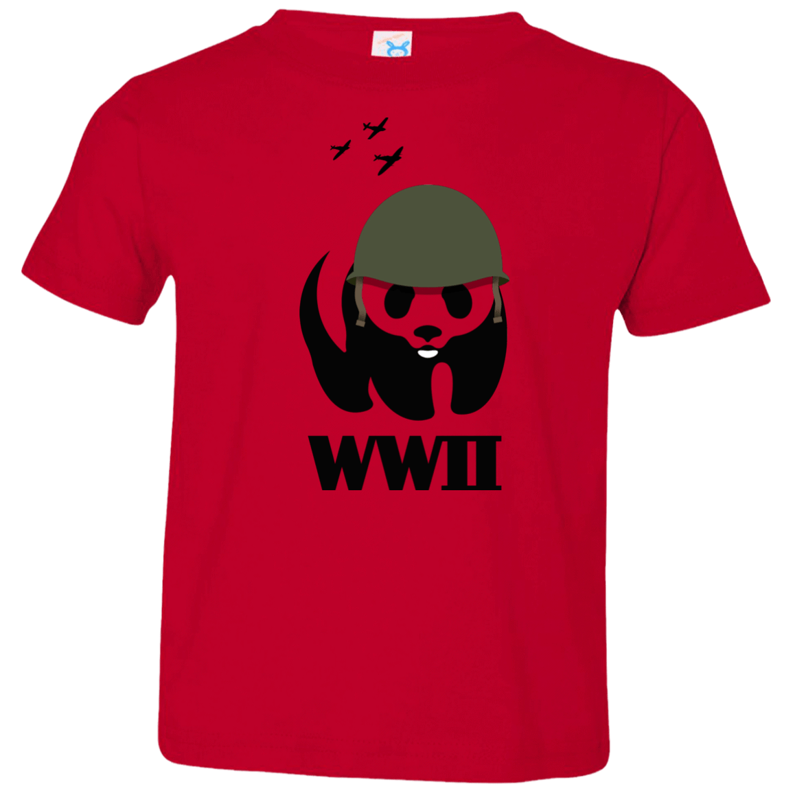 T-Shirts Red / 2T WWII Panda Toddler Premium T-Shirt