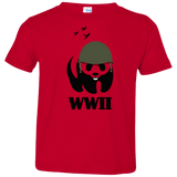 T-Shirts Red / 2T WWII Panda Toddler Premium T-Shirt