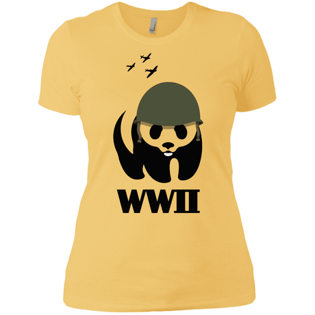 T-Shirts Banana Cream/ / X-Small WWII Panda Women's Premium T-Shirt