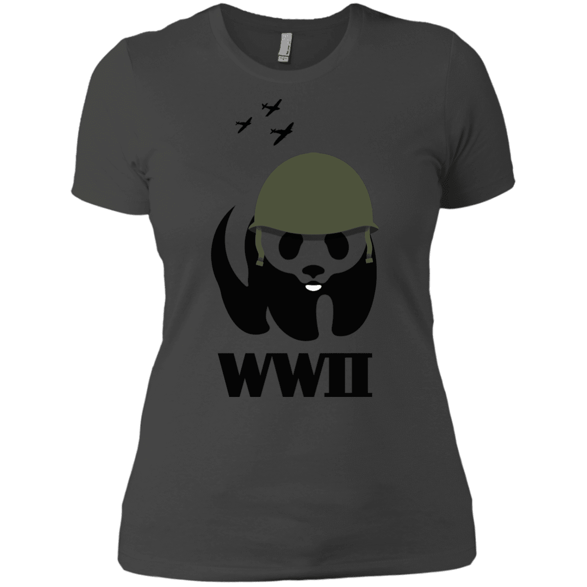 T-Shirts Heavy Metal / X-Small WWII Panda Women's Premium T-Shirt