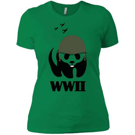 T-Shirts Kelly Green / X-Small WWII Panda Women's Premium T-Shirt