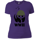 T-Shirts Purple Rush/ / X-Small WWII Panda Women's Premium T-Shirt