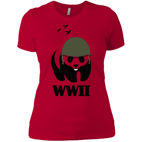 T-Shirts Red / X-Small WWII Panda Women's Premium T-Shirt