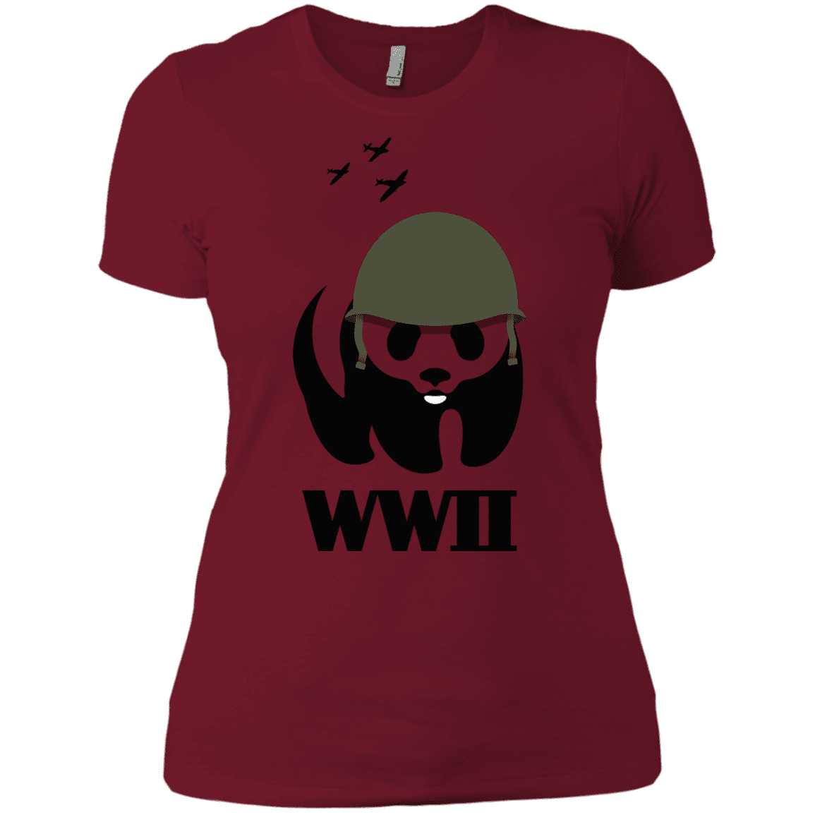T-Shirts Scarlet / X-Small WWII Panda Women's Premium T-Shirt