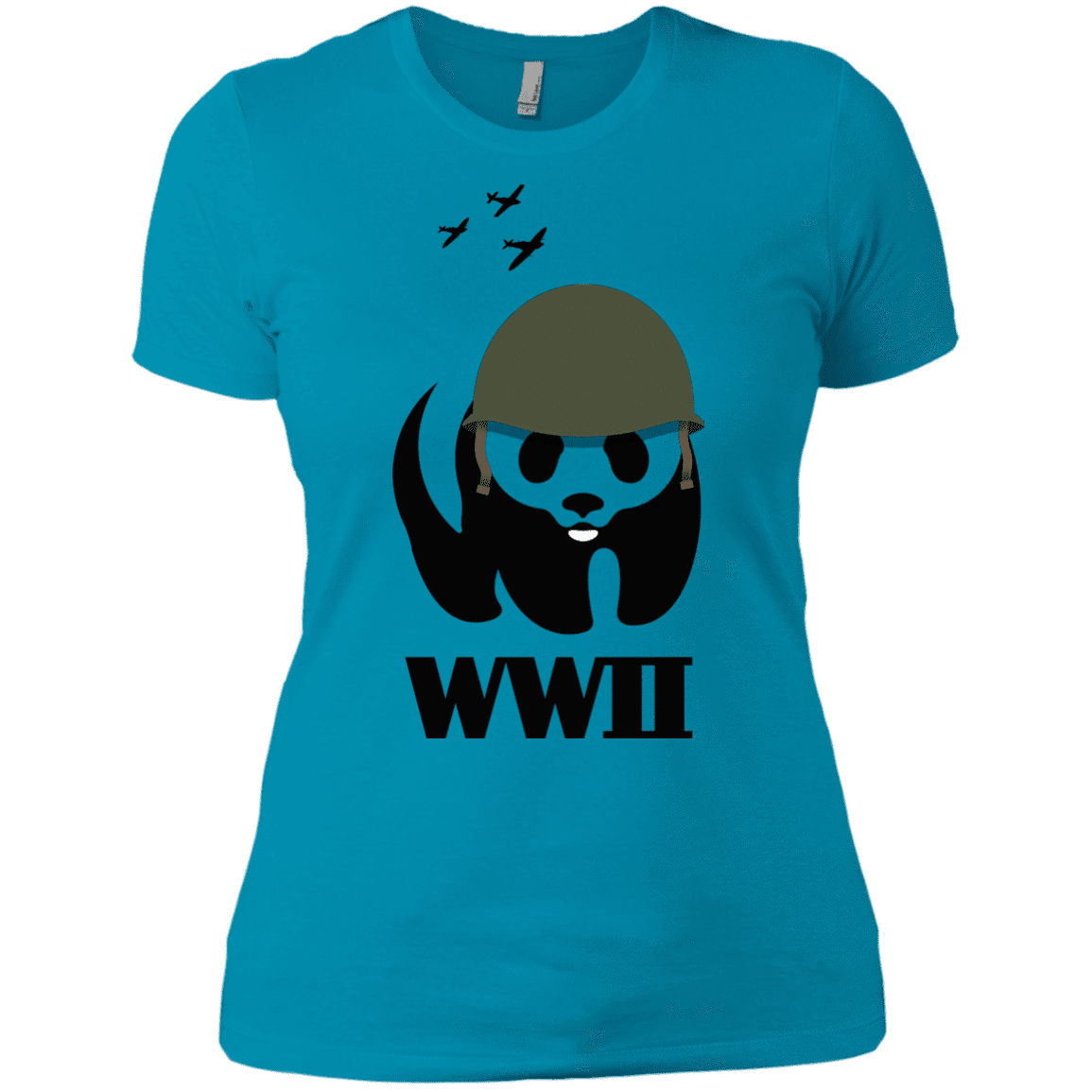 T-Shirts Turquoise / X-Small WWII Panda Women's Premium T-Shirt