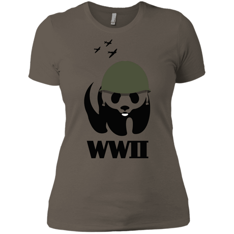 T-Shirts Warm Grey / X-Small WWII Panda Women's Premium T-Shirt