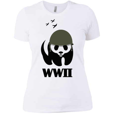 T-Shirts White / X-Small WWII Panda Women's Premium T-Shirt
