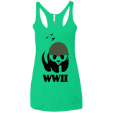 T-Shirts Envy / X-Small WWII Panda Women's Triblend Racerback Tank