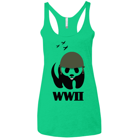 T-Shirts Envy / X-Small WWII Panda Women's Triblend Racerback Tank