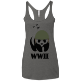 T-Shirts Premium Heather / X-Small WWII Panda Women's Triblend Racerback Tank