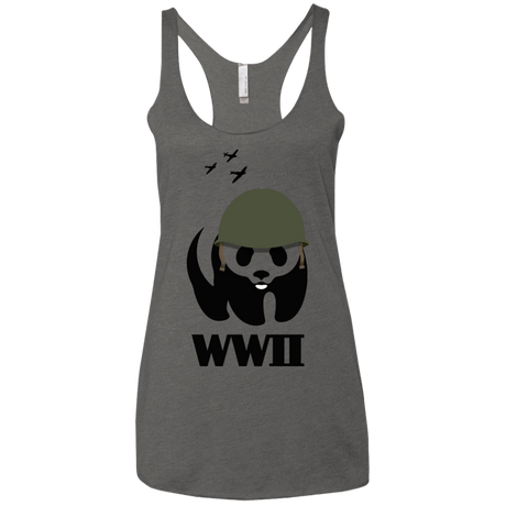 T-Shirts Premium Heather / X-Small WWII Panda Women's Triblend Racerback Tank