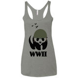 T-Shirts Venetian Grey / X-Small WWII Panda Women's Triblend Racerback Tank