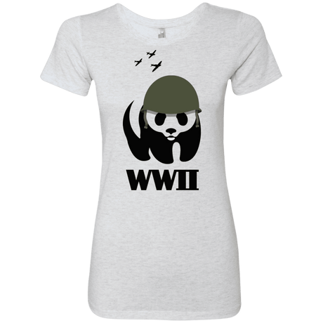 T-Shirts Heather White / S WWII Panda Women's Triblend T-Shirt