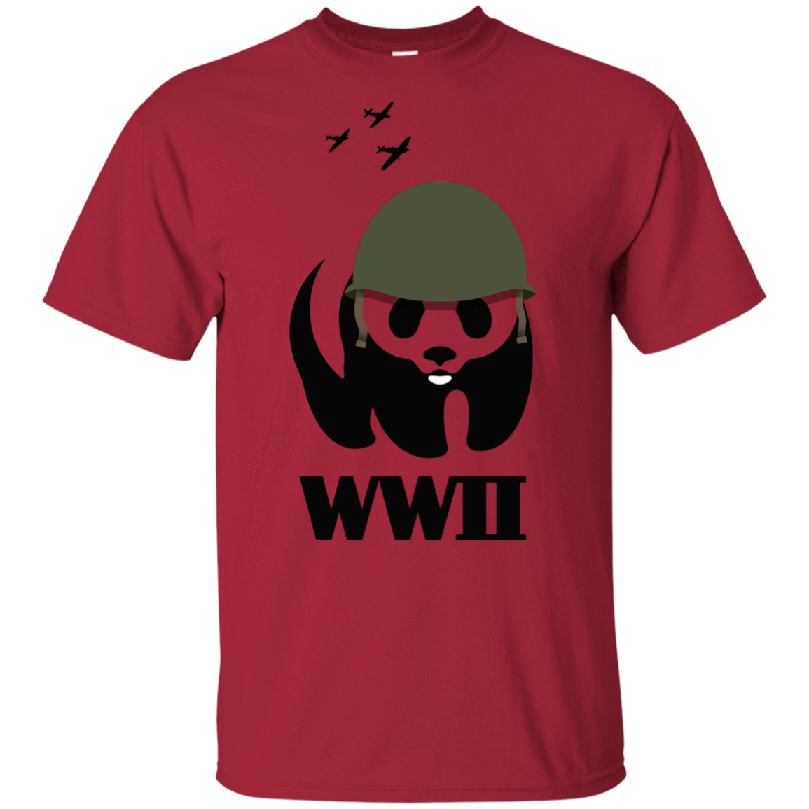 T-Shirts Cardinal / YXS WWII Panda Youth T-Shirt