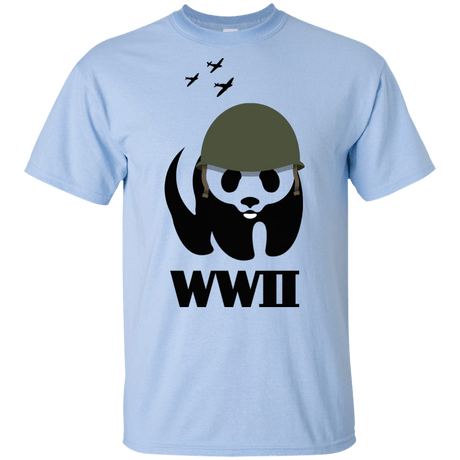 T-Shirts Light Blue / YXS WWII Panda Youth T-Shirt