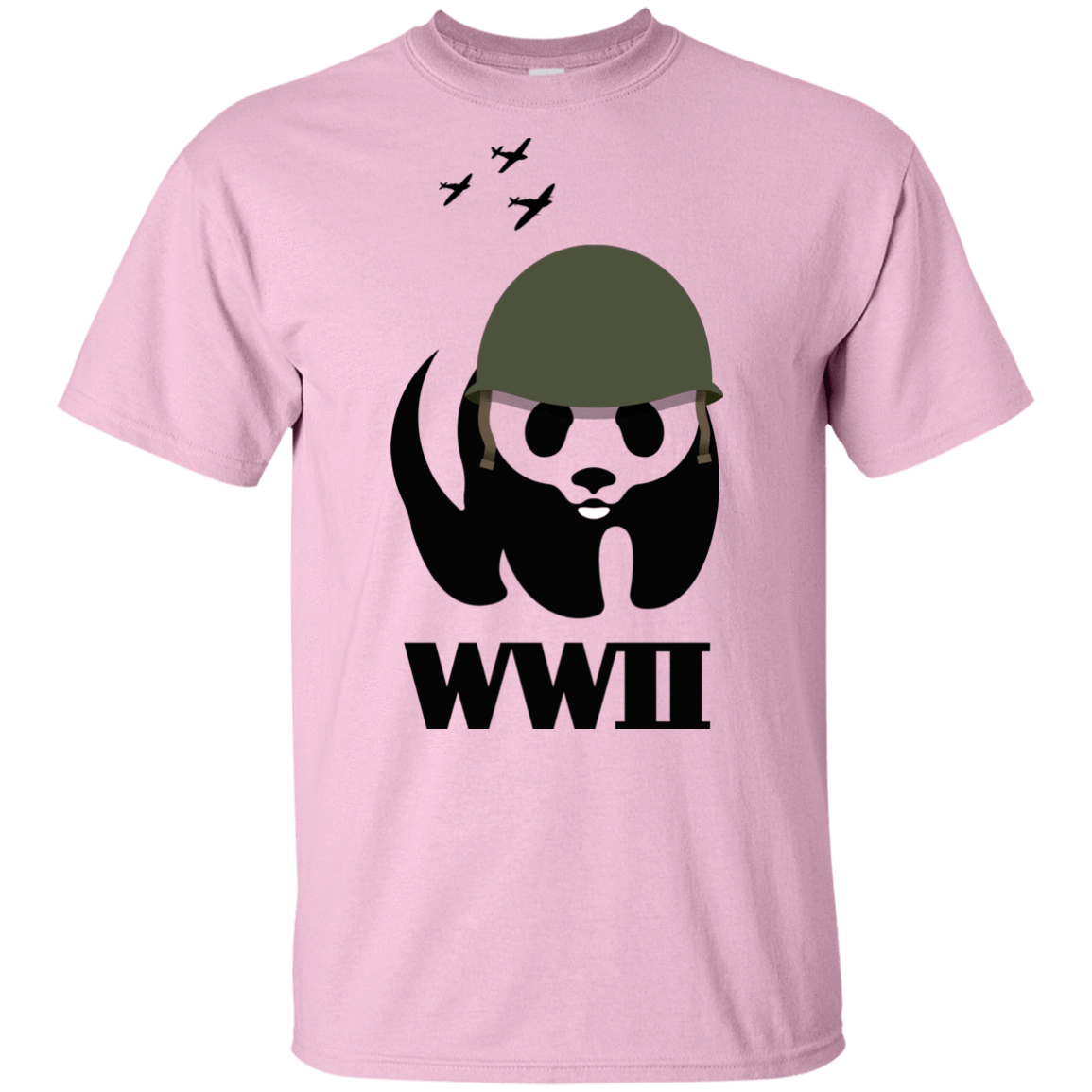 T-Shirts Light Pink / YXS WWII Panda Youth T-Shirt