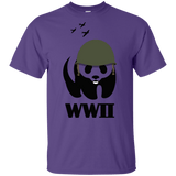 T-Shirts Purple / YXS WWII Panda Youth T-Shirt