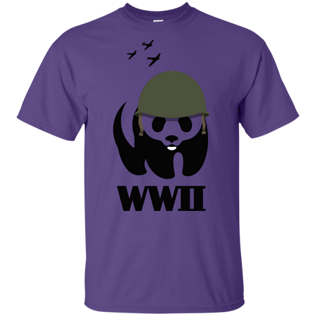 T-Shirts Purple / YXS WWII Panda Youth T-Shirt