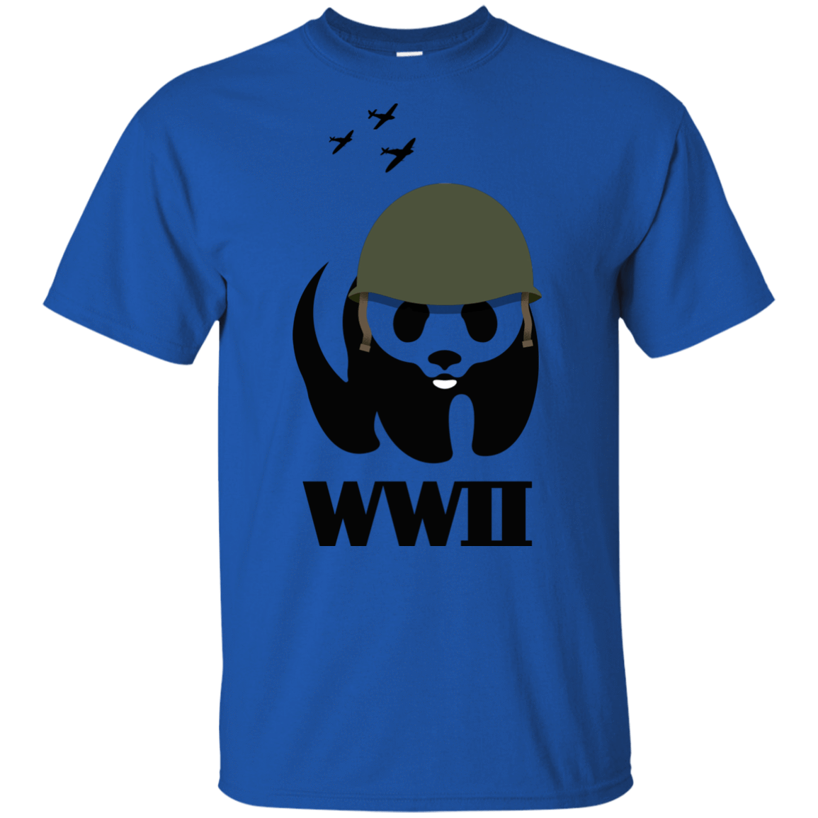 T-Shirts Royal / YXS WWII Panda Youth T-Shirt