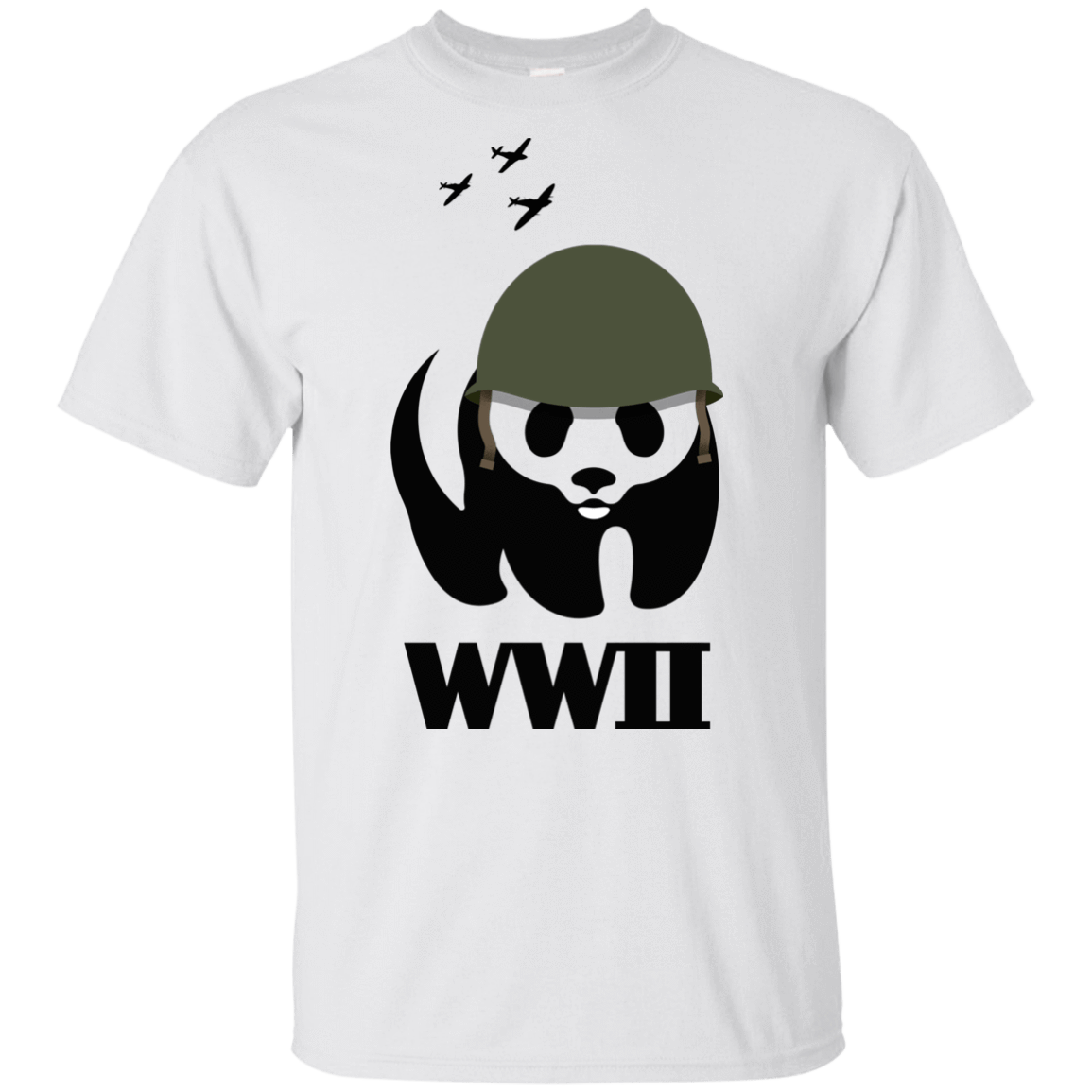 T-Shirts White / YXS WWII Panda Youth T-Shirt