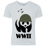 T-Shirts Heather White / YXS WWII Panda Youth Triblend T-Shirt