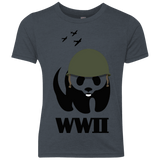 T-Shirts Vintage Navy / YXS WWII Panda Youth Triblend T-Shirt