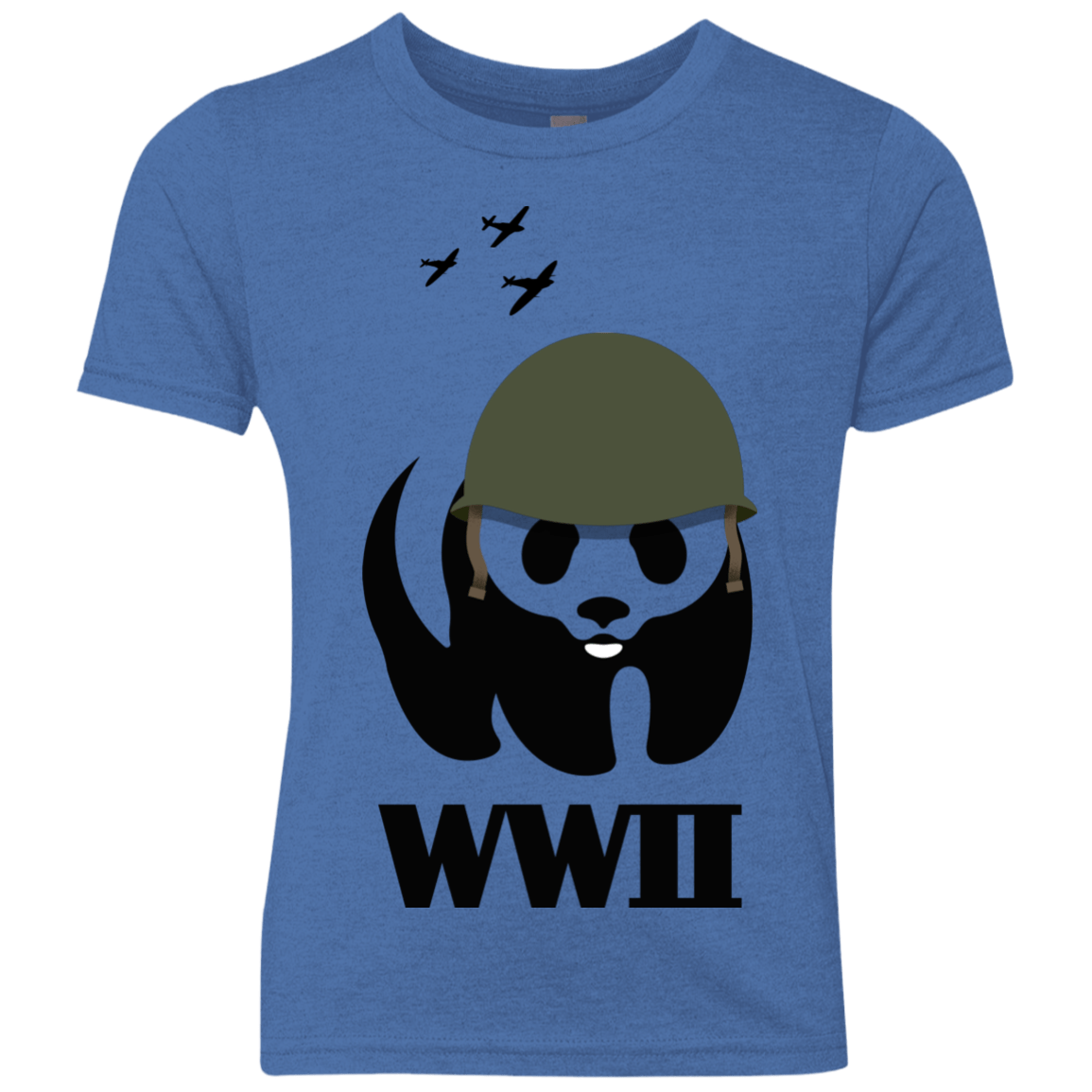 T-Shirts Vintage Royal / YXS WWII Panda Youth Triblend T-Shirt