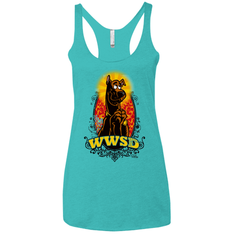 T-Shirts Tahiti Blue / X-Small WWSD Women's Triblend Racerback Tank