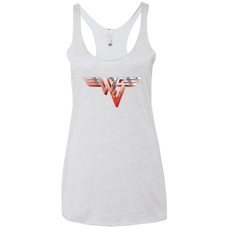 T-Shirts Heather White / X-Small Wyld Stallyns II Women's Triblend Racerback Tank