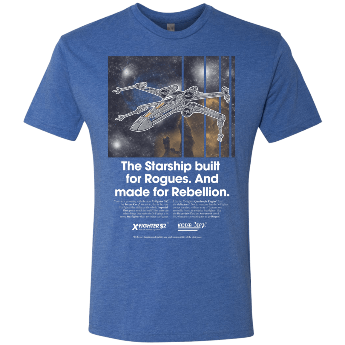 T-Shirts Vintage Royal / Small X-Fighter Men's Triblend T-Shirt