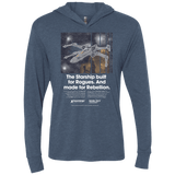 T-Shirts Indigo / X-Small X-Fighter Triblend Long Sleeve Hoodie Tee